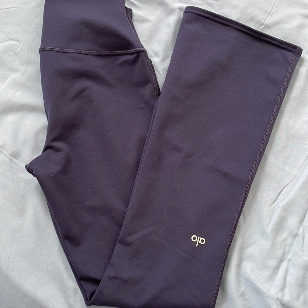 Airbrush High-Waist 7/8 Bootcut Navy Blue